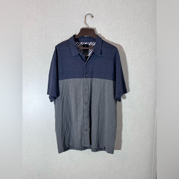 Prana Other - Prana Keylen Shirt Men's XXL Button Gravel Gray Short Sleeve